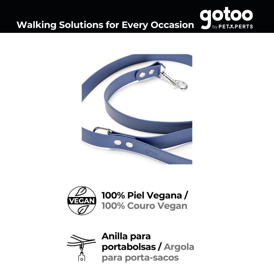 Gotoo Correa Biothane azul para perros thumbnail