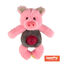 Tootoy! Puppy Multitexture Pink Pig Cuddler peluche para cachorros, , large indicador imagen numero 1