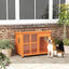 PawHut Caseta para Perros Madera Natural, , large indicador imagen numero 2