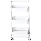 Carrito auxiliar de 3 niveles HomCom color Blanco, , large image number null