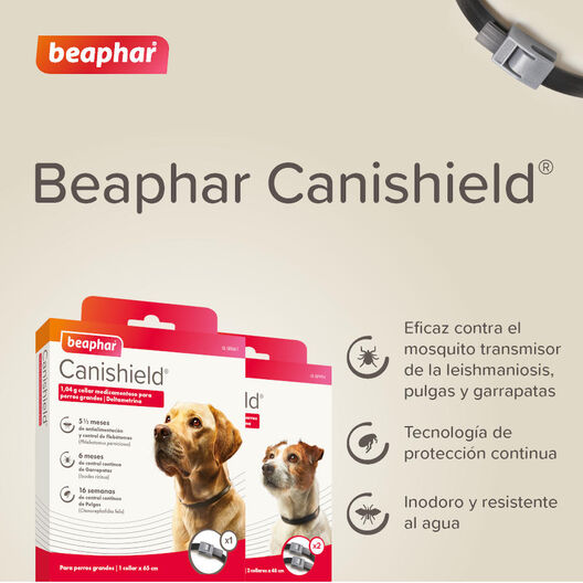 Beaphar Canishield Collar Antiparasitario para perros grandes, , large image number null