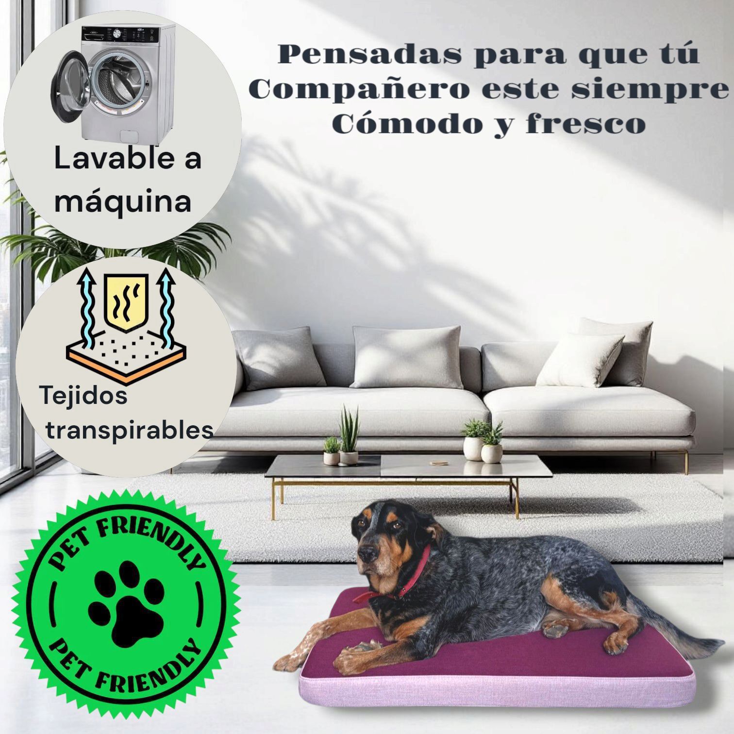 CAMA LULU ROSA Talla XL., , large Imagen numero 3