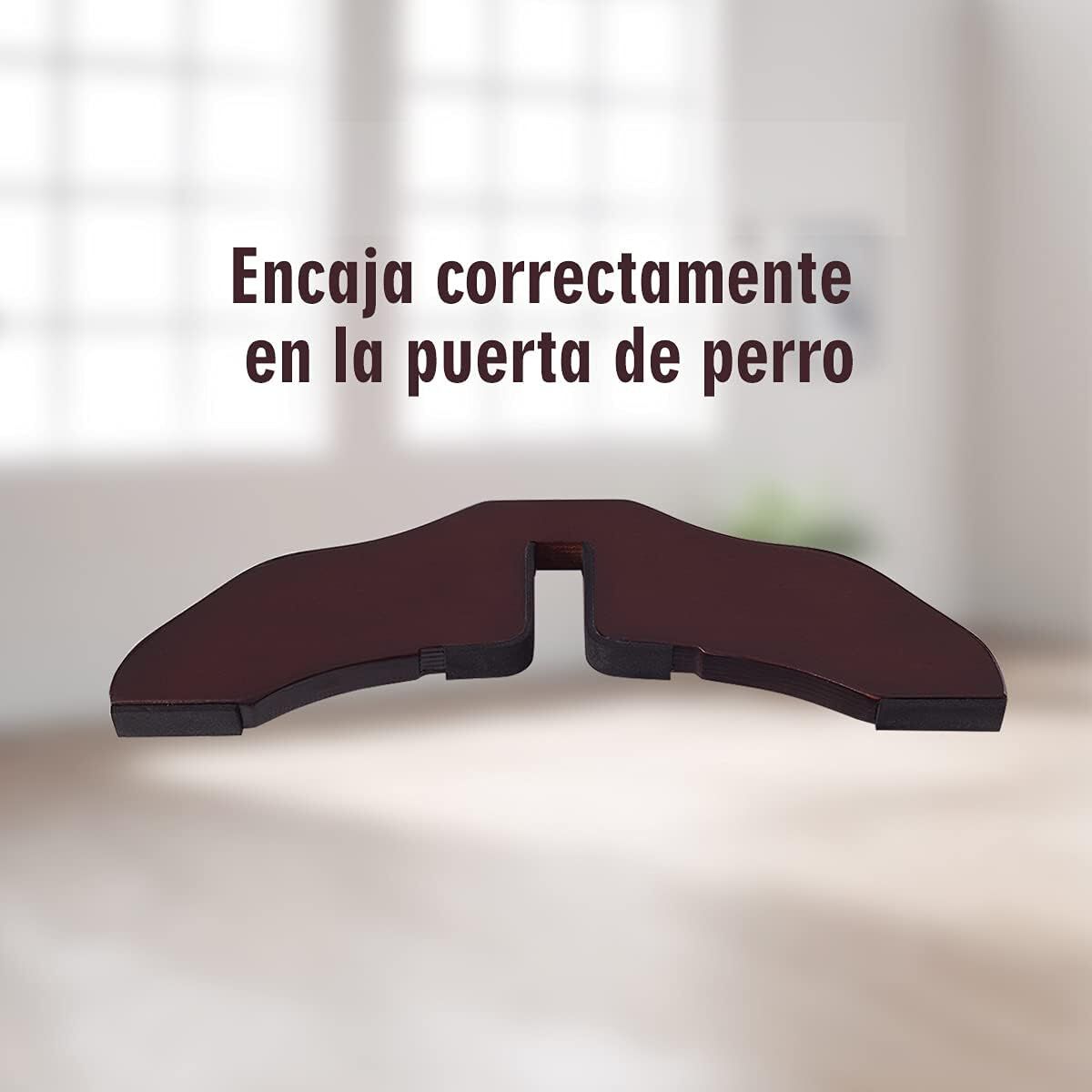 COSTWAY 2 Pies de Soporte para Cerca para Mascotas Pies de Soporte para Extra Estabilidad Set de 2 Color Marr&oacute;n, , large Imagen numero 4