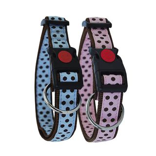 Ibañez Lunares Collar Nylon Rosa para perros