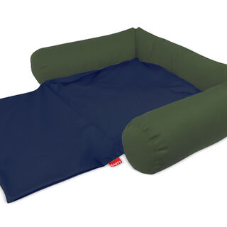 Gauty Cama Tela de sarga  Verde y azul oscuro para Perros y Gatos  