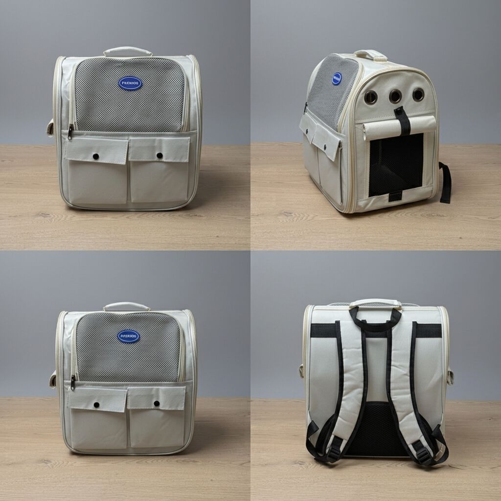Mochila transport&iacute;n Poniente para gatos y perros, , large Imagen numero 3