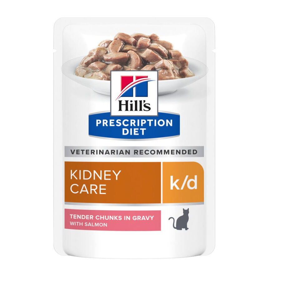 Hill's Prescription k/d Diet Kidney Care Salmón sobre en salsa para gatos thumbnail
