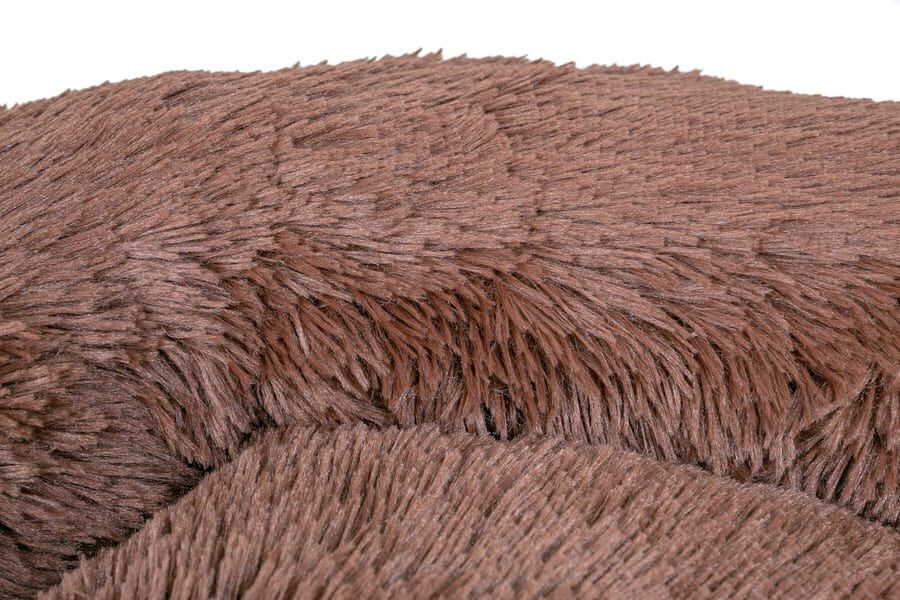 Leeby Cama Redonda Antiestrés Marrón para perros thumbnail