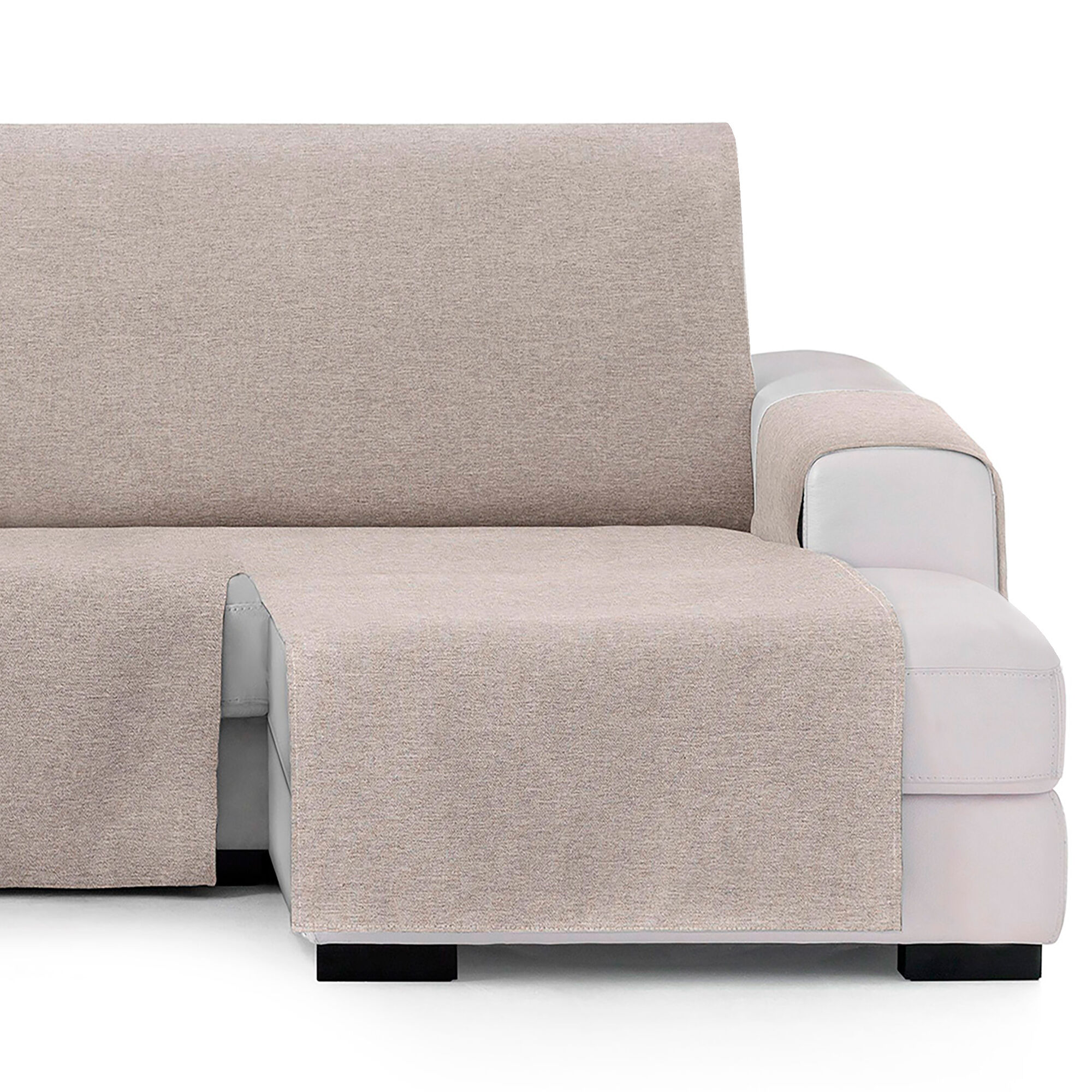 Vipalia Protector Cubre Sof&aacute; Chaise Derecho 240 Color Beige Modelo Brisa, , large Imagen numero 6