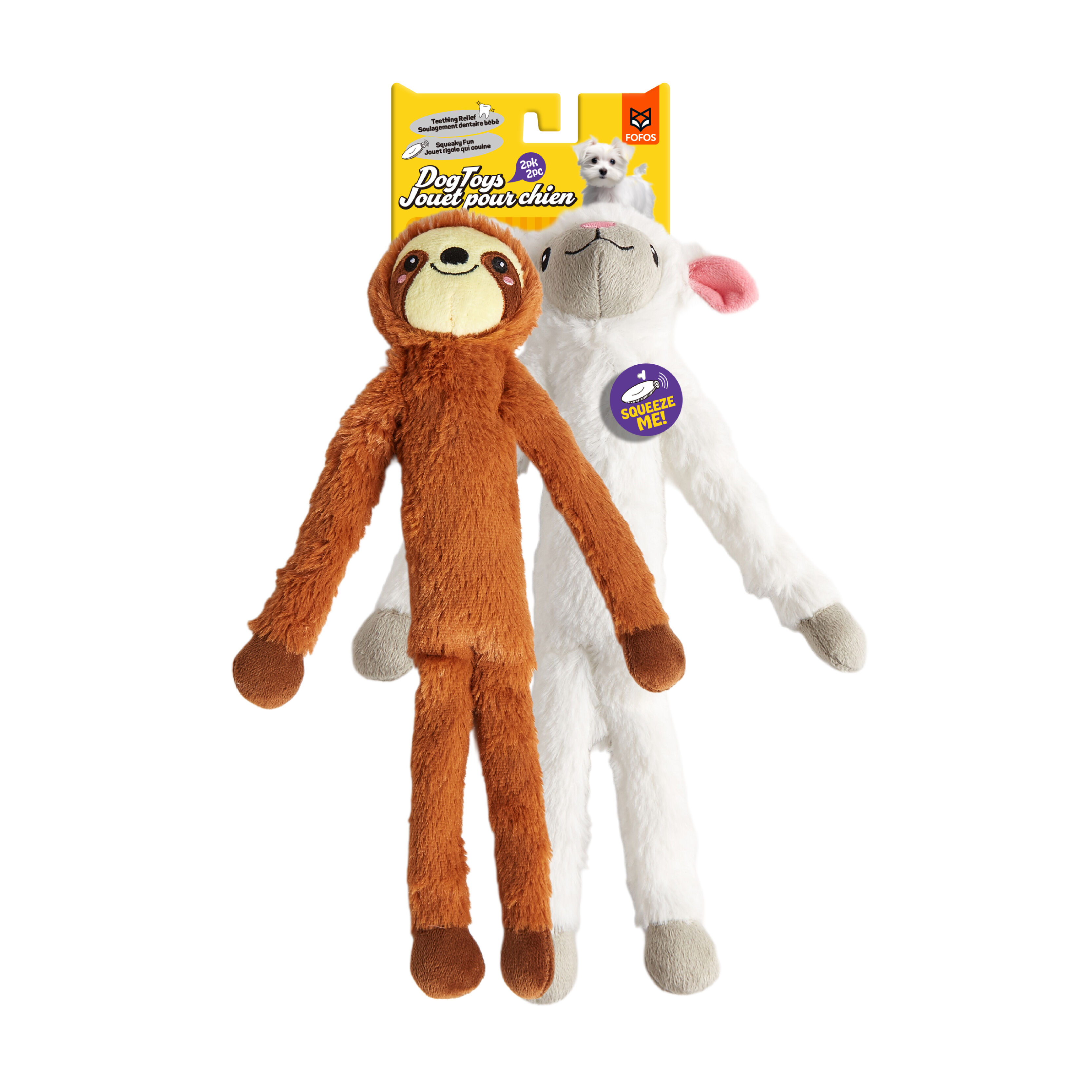 Juguetes para Perro de Peluche &ndash; Oveja y Perezoso, , large Imagen numero 1