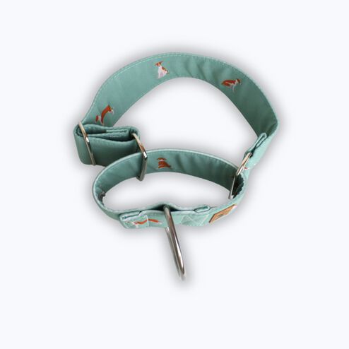 La Casa de Turrón Collar Martingale de Algodón 5cm ancho para Galgos y Lebreles - Antiescape y Ajuste Seguro thumbnail