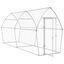 vidaXL Jaula para gallinas acero galvanizado plateado 200x105x182 cm, , large indicador imagen numero 6