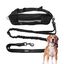 Edipets correa canicross reflectante manos libres  con riñonera negra para perros, , large indicador imagen numero 1