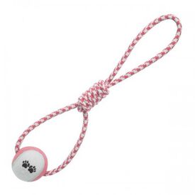 Pelota con tirador para perros color Rosa