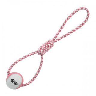 Pelota con tirador para perros color Rosa