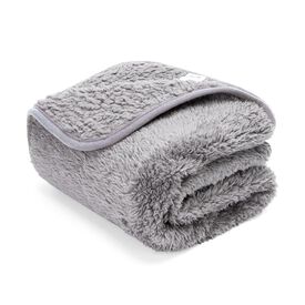 Nobleza Manta Suave de Felpa Gris Claro para Perros Gatos 