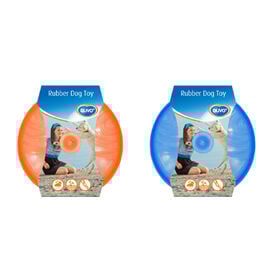 Duvo Juguete TPR Frisbee con luz para perros