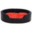 Vidaxl sof&aacute; acolchado ovalado con coj&iacute;n negro y naranja para perros, , large indicador imagen numero 4
