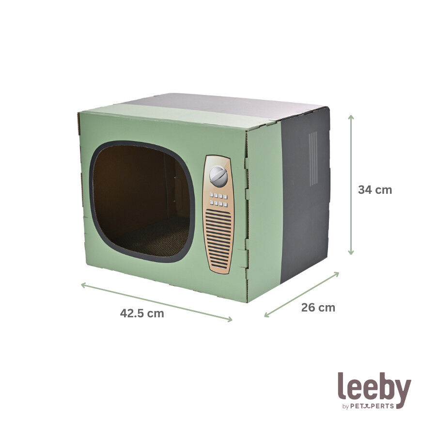 Leeby Tommy TV cama nido rascador de cart&oacute;n para gatos, , large Imagen numero 5
