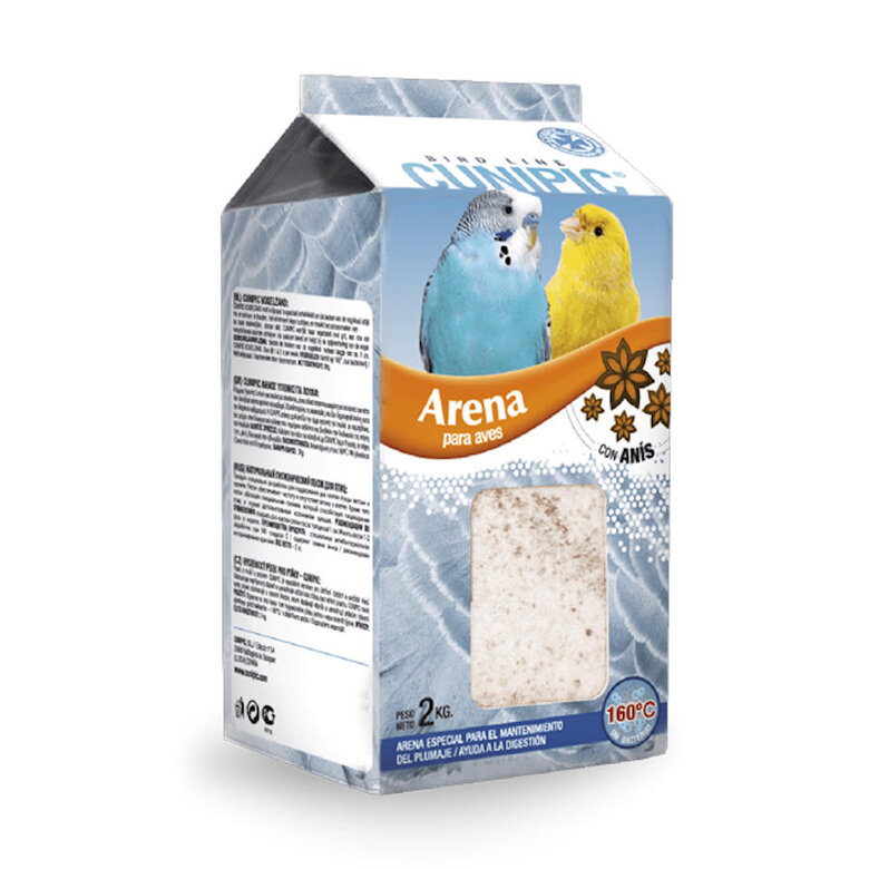 Arena para aves Cunipic con anís
