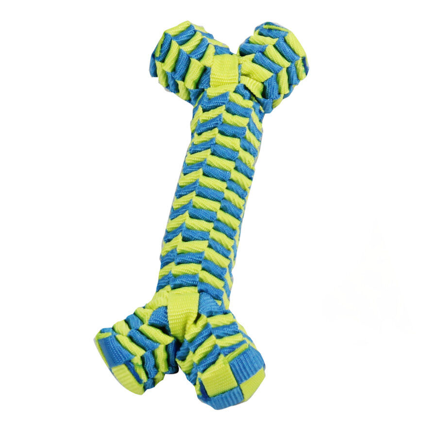 Tootoy! Pull Braided Nylon Bone mordedor de cuerda para perros thumbnail