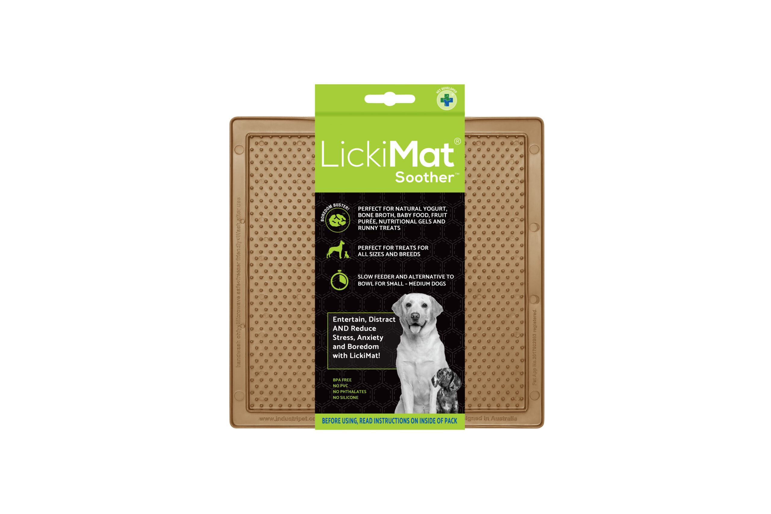 Comedero LickiMat Soother Classic Caf&eacute; para perro, , large Imagen numero 1