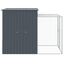 vidaXL Gallinero con corral acero galvanizado gris 165x863x181 cm, , large indicador imagen numero 11