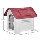 Caseta para perros Pawhut color Gris y rojo, , large image number null