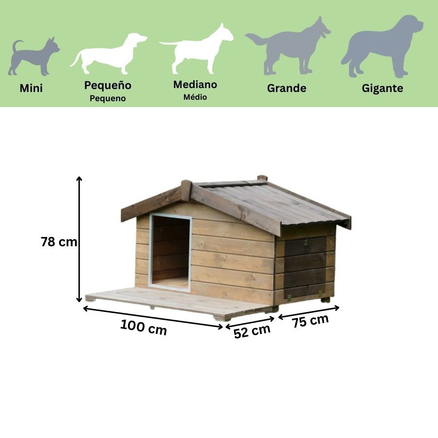 TK-Pet Mountain Caseta de Madera para perros, , large Imagen numero 3