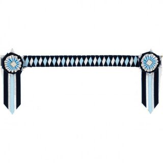 Frontalera modelo Boston color Azul marino/Azul pálido/Plata