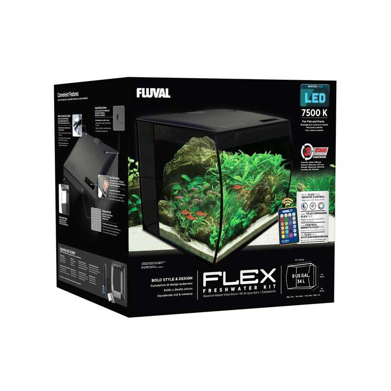 Fluval Flex Kit Acuario, Negro, 34L, , large Imagen numero 3