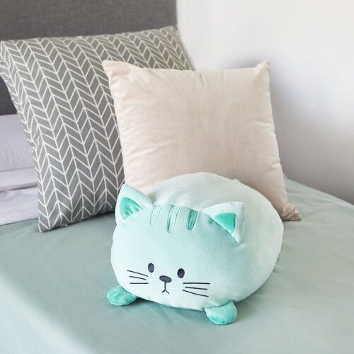 Coj&iacute;n Kitty en forma de gato color Verde, , large Imagen numero 2