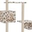 Rascador con poste de sisal color Beige Huellas, , large indicador imagen numero 4