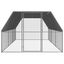 vidaXL Jaula gallinero de acero galvanizado 3x12x2 m, , large indicador imagen numero 7