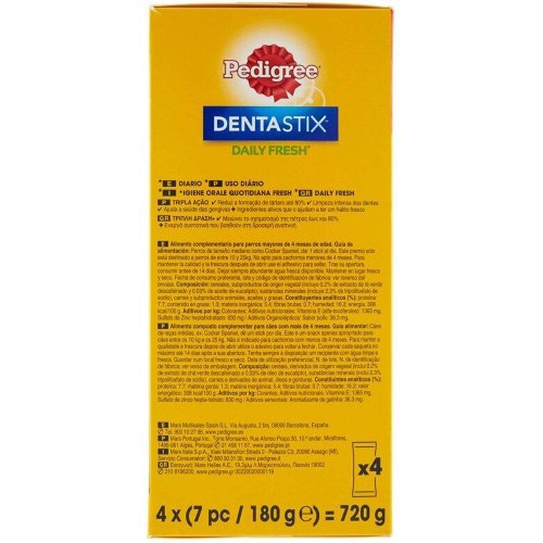 Barritas dentales medianas DentaStix para perros olor Natural, , large image number null