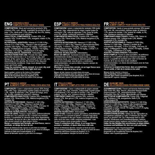 Arquivet original pienso pollo y arroz para perros adultos, , large Imagen numero 4