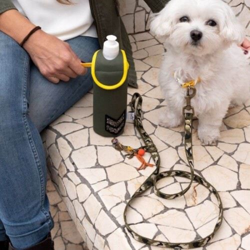 Correa Luckly Gris Camuflaje para perros color Kaki, , large Imagen numero 4