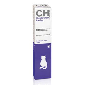 Hepato Chem Pro Cat 30 ml suplemento veterinario avanzado formulado para proteger y regenerar el h&iacute;gado para gatos Chemica lb&eacute;rica