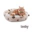 Leeby Cama Donut Antideslizante Blanca con Erizos para gatos, , large indicador imagen numero 2