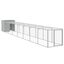 vidaXL Gallinero con corral acero galvanizado gris claro 110x405x110cm, , large indicador imagen numero 21