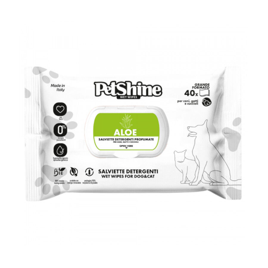 Petshine toalhitas de alo&eacute;-vera para c&atilde;es, , large Imagen numero 1