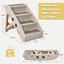 COSTWAY Escalera de Plástico Plegable para Mascotas con 4 Peldaños, Fieltro Blando, Ideal para Mascotas de Talla Pequeña y Mediana (Beige), , large indicador imagen numero 4