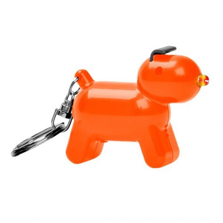 Llavero Doggy en forma de perro y con sonido color Naranja, , large image number null