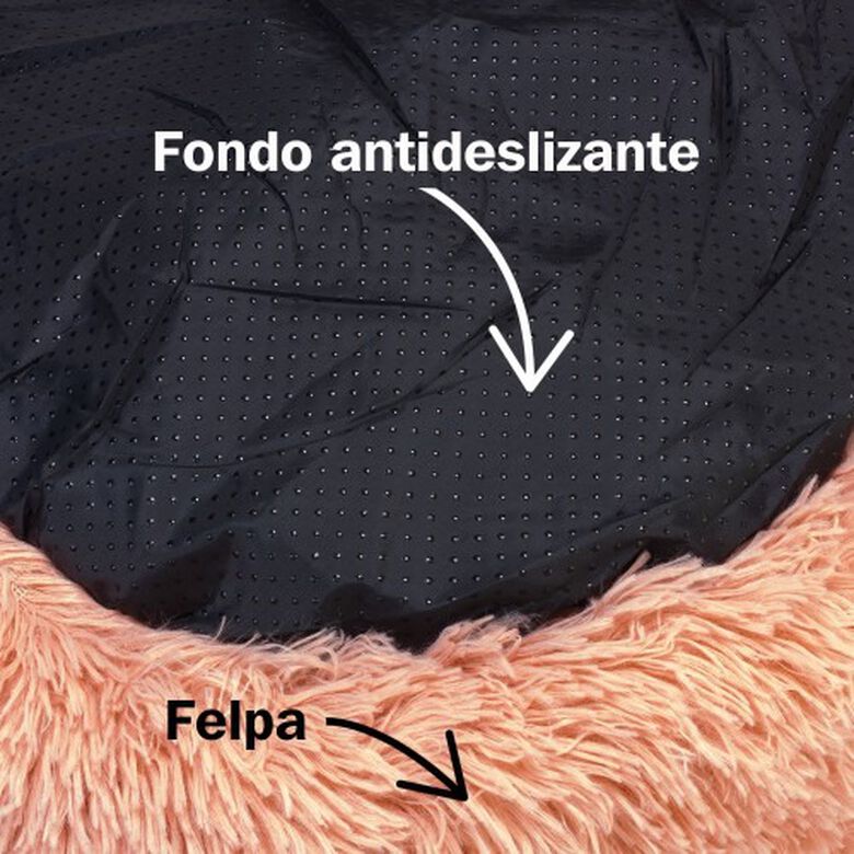 Arquivet cama redonda suave rosa para mascotas thumbnail