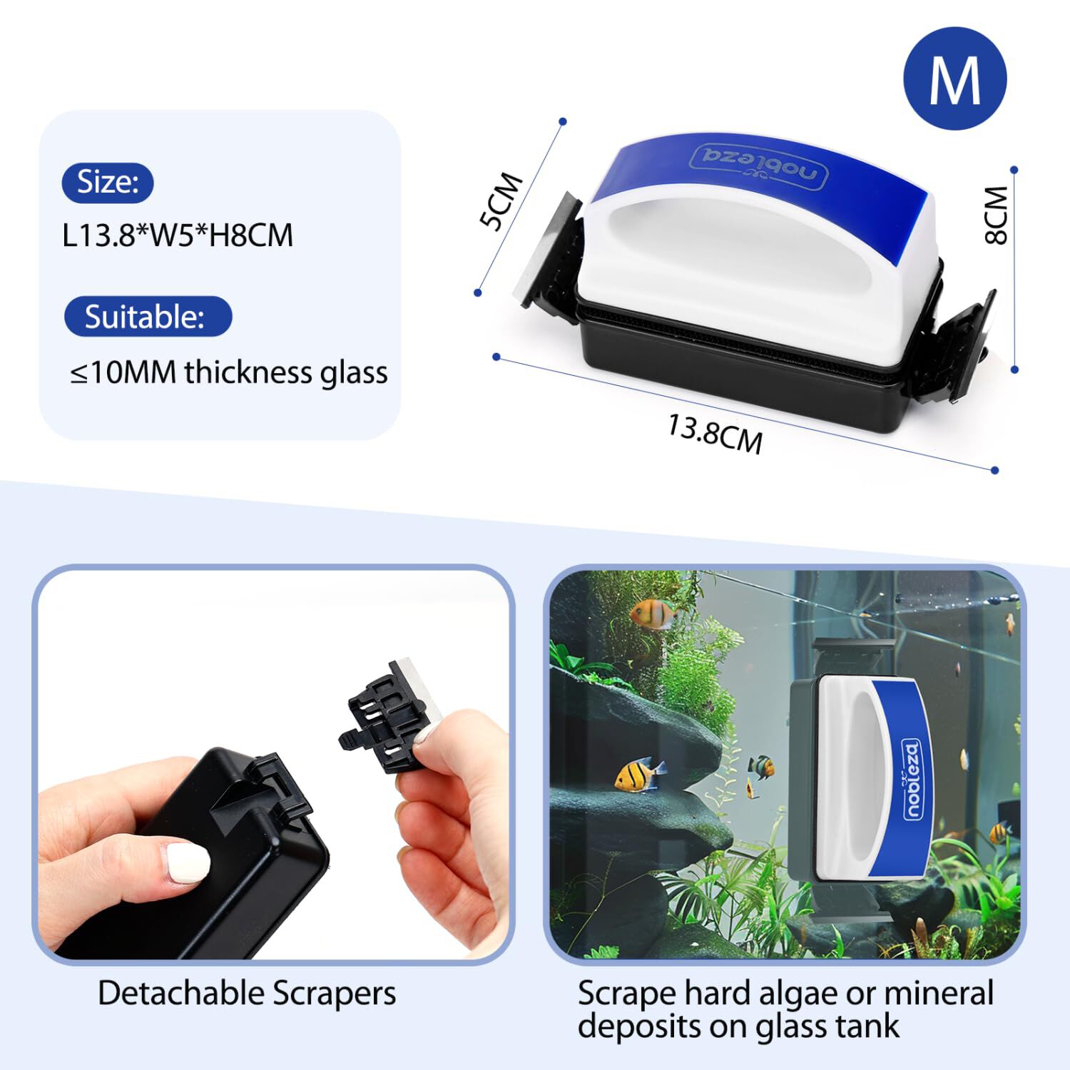 Nobleza Magnético Raspador para Pecera thumbnail