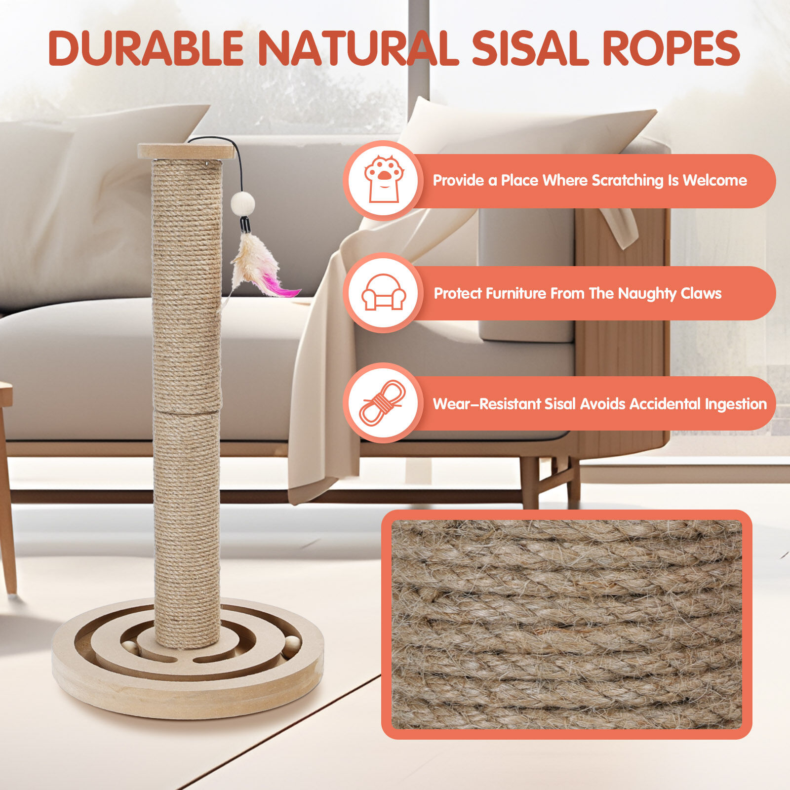 Nobleza Árbol rascador de Madera para Gatos thumbnail