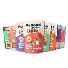 Floopp Bites Mix Pack &ndash; Snacks Naturales para Perros &ndash; 8 Bolsas, 680 g