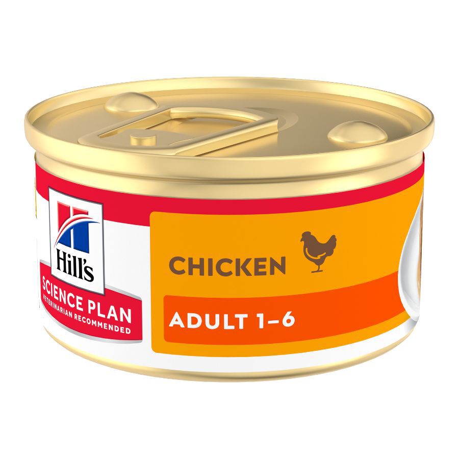 85 g Hill's Science Plan Adult Mousse de Pollo lata para gatos, , large Imagen numero 1