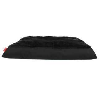 Gauty Cama Redonda Tela Impermeable y pelo negro para Perros y Gatos 
