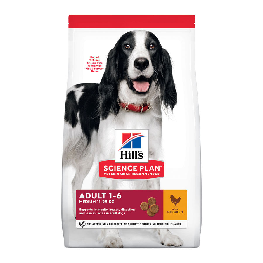 Hill&#039;s Science Plan Adult Medium Pollo pienso para perros